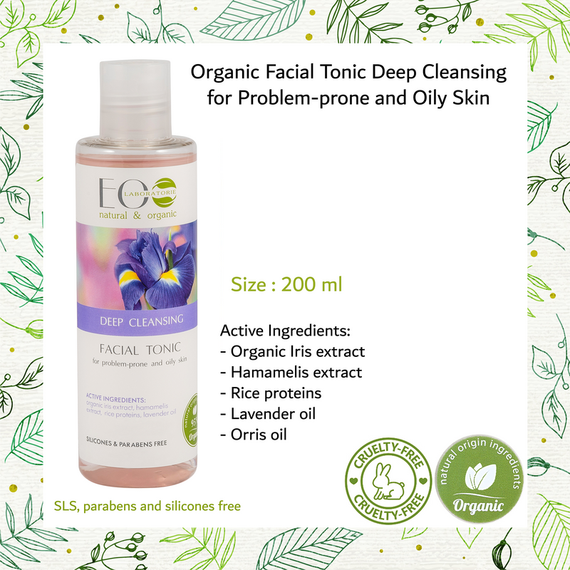 Deep Cleansing Facial Tonic for Problem-Prone & Oily Skin