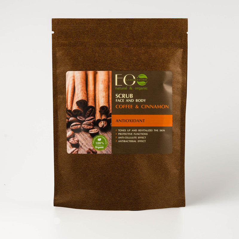 Coffee & Cinnamon Scrub for Face & Body Antioxidant
