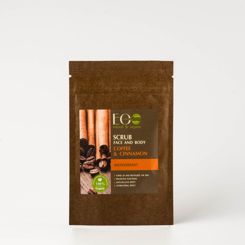 Coffee & Cinnamon Scrub for Face & Body Antioxidant