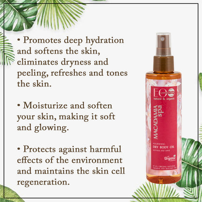 Macadamia Nourishing Dry Body Oil Softness & Shine of Skin