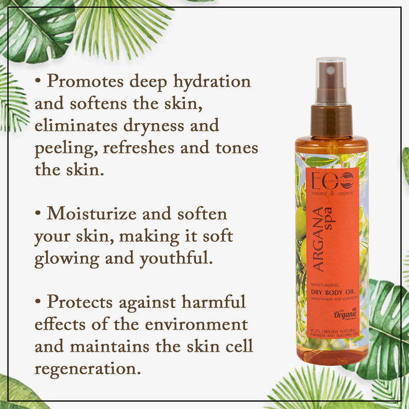 Unleash the Power of Argan: Moisturizing Dry Body Oil for Luxurious Smoothness and Elasticity