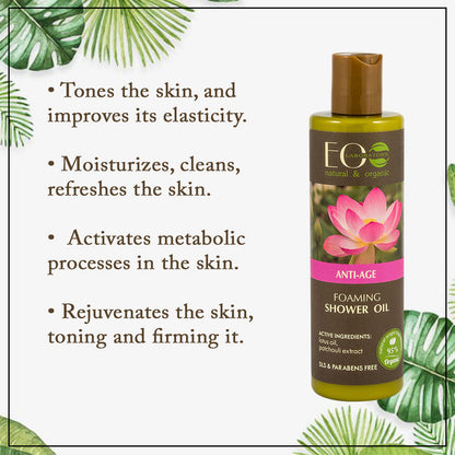 Experience the Fountain of Youth with Anti-Aging Lotus Flower Foaming Bath & Shower Oil