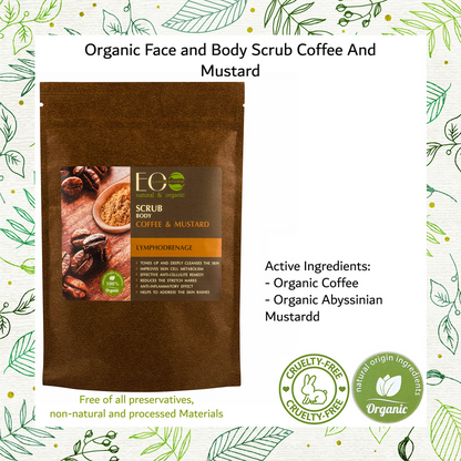 Coffee & Mustard Body Scrub Lymphatic Drainage 200g
