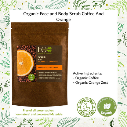 Coffee & Orange Body Scrub Freshness & Tone 200g