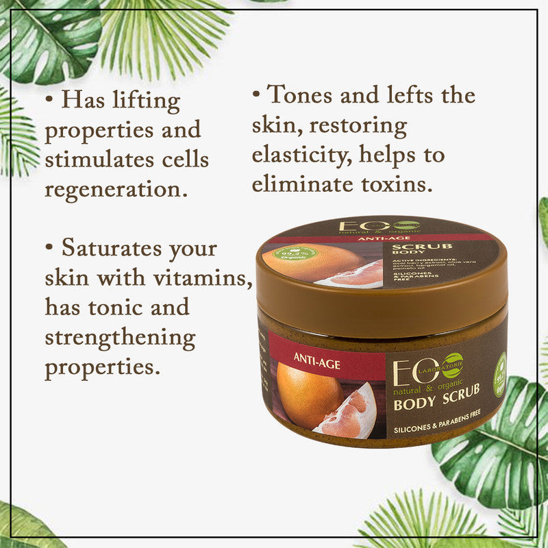 Rediscover Youthful Radiance with our Acai Berry & Pomelo Anti-Age Sugar Body Scrub: Exfoliate and Reveal Glowing Skin