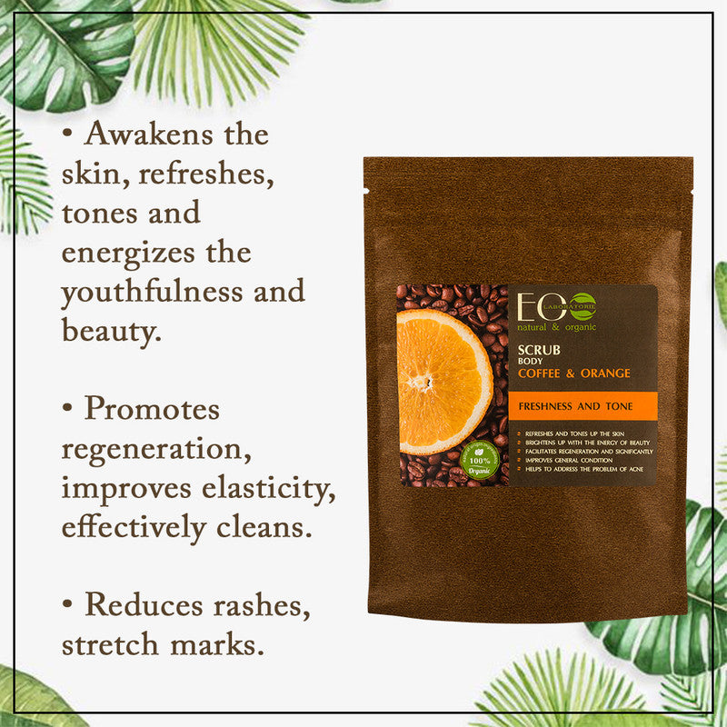 Coffee & Orange Body Scrub Freshness & Tone 200g