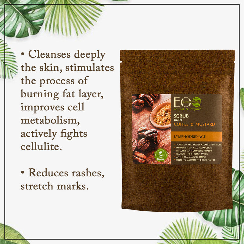 Coffee & Mustard Body Scrub Lymphatic Drainage 40g