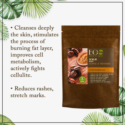 Coffee & Mustard Body Scrub Lymphatic Drainage 200g
