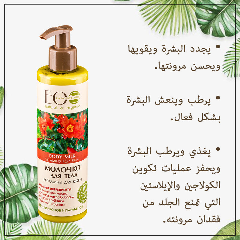 Strawberry & Basil Body Milk Vitamins For Skin